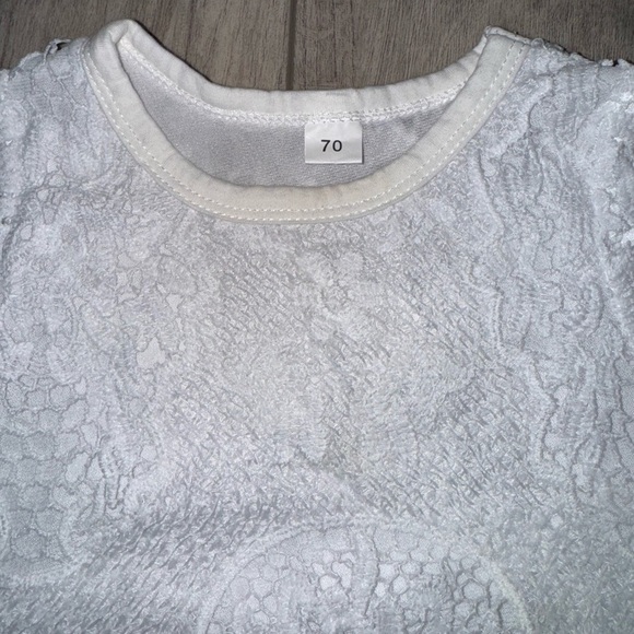 Lace Long Sleeve Baby Onesie - Picture 6 of 6